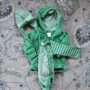 Green Hanna Andersson Set with Bonnet